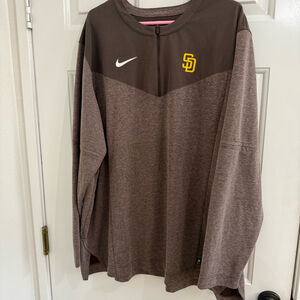 Nike San Diego Padres MLB Authentic Collection Men's 3XL Half-Zip Jacket